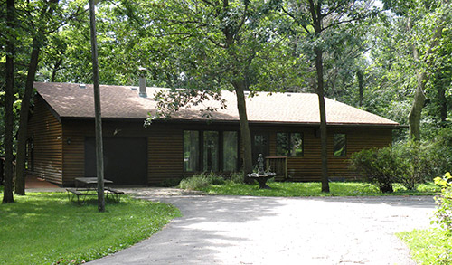 Exterior of Brebeuf Cabin