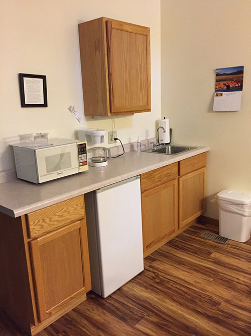Kitchenette in Goupil cabin