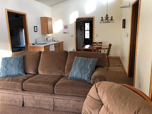 Living room in Goupil cabin