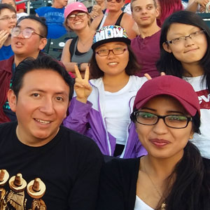 IELI students at a baseball game