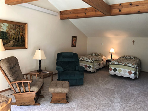 Living area in Lalemant Apartments