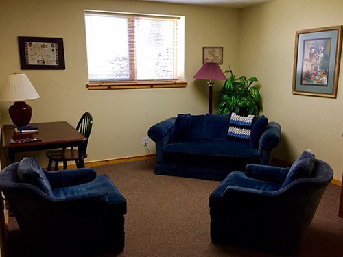 Sitting room in the Manresa Prayer House