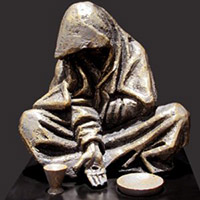 When I Was Hungry & Thirsty sculpture