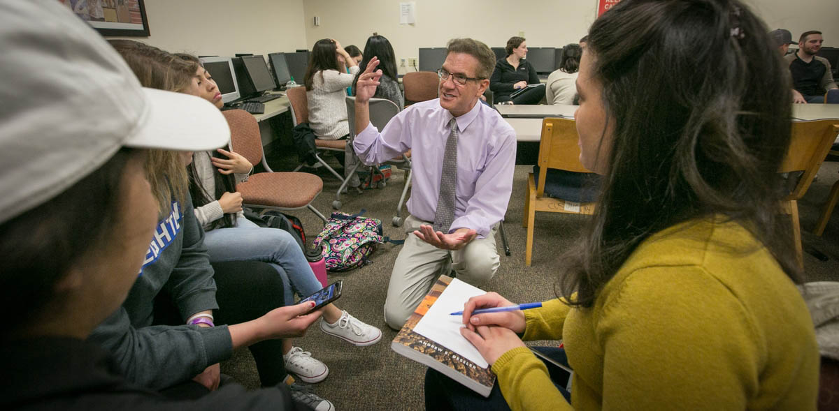 Rob Dornsife teaching in classroom