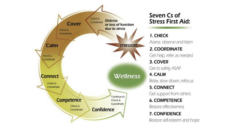 Stress First-Aid awareness chart