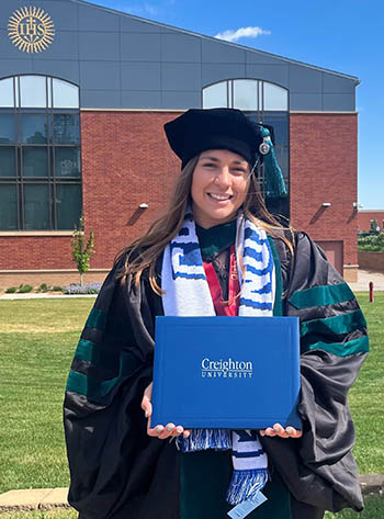 Mikayla Grocki at commencement