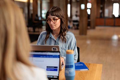 Student studying for graduate certificate at Creighton.