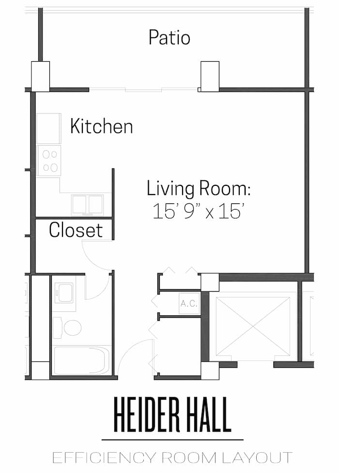 Heider Efficiency Room Layout