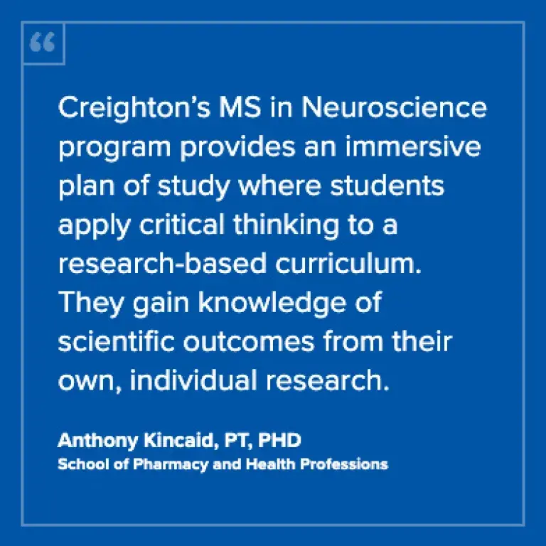 Testimonial from Anthony Kincaid, PT, PhD, a Creighton University alumnus