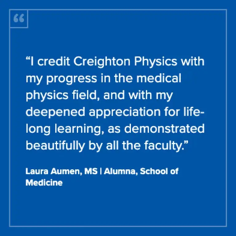 Testimonial from Laura Aumen, a Creighton University Graduate School alumna