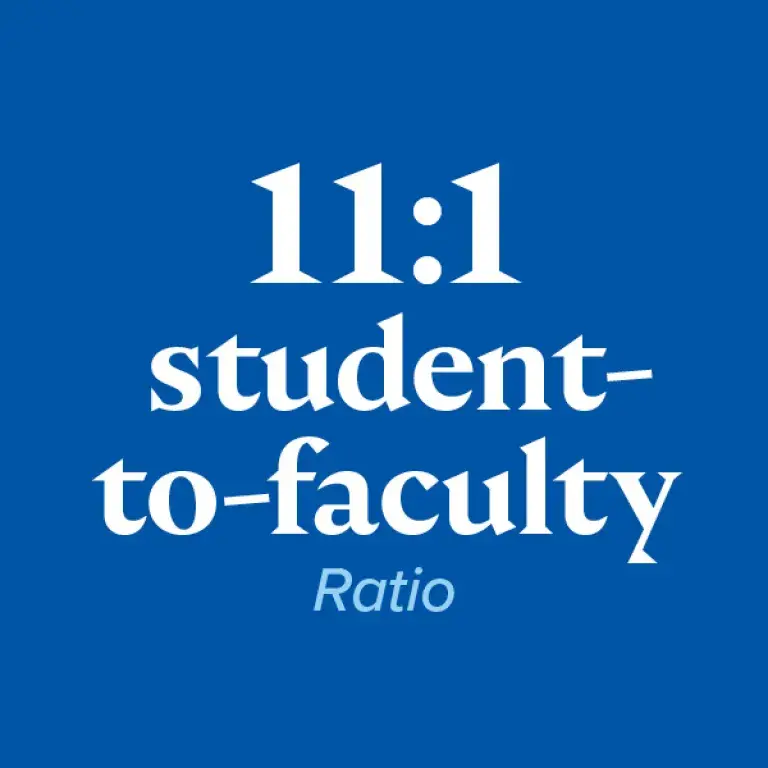 11:1 student to faculty ratio