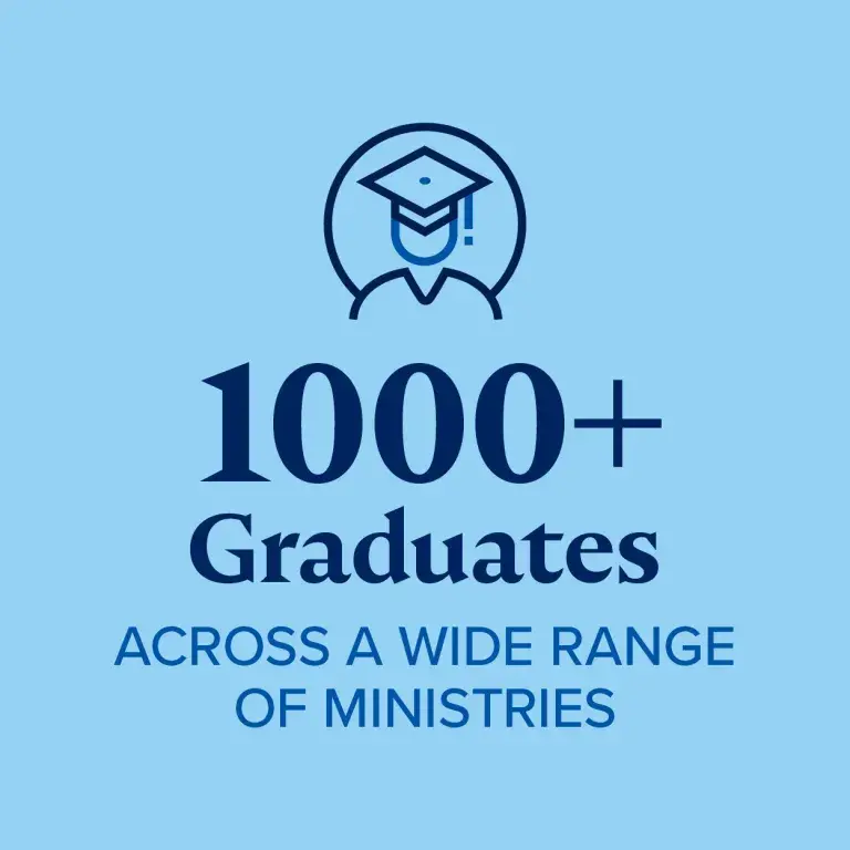 1,000+ graduates across a wide range of ministries