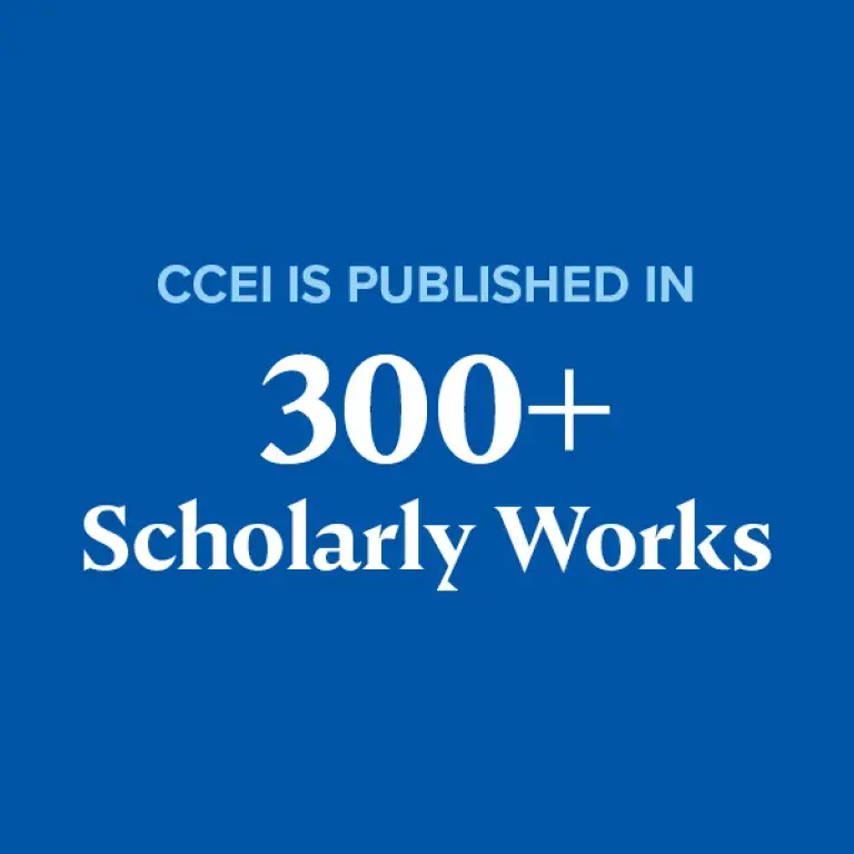 CCEI is published in more than 300+ scholarly works