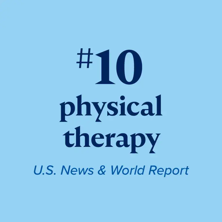 #10 Physical Therapy U.S. News & World Report