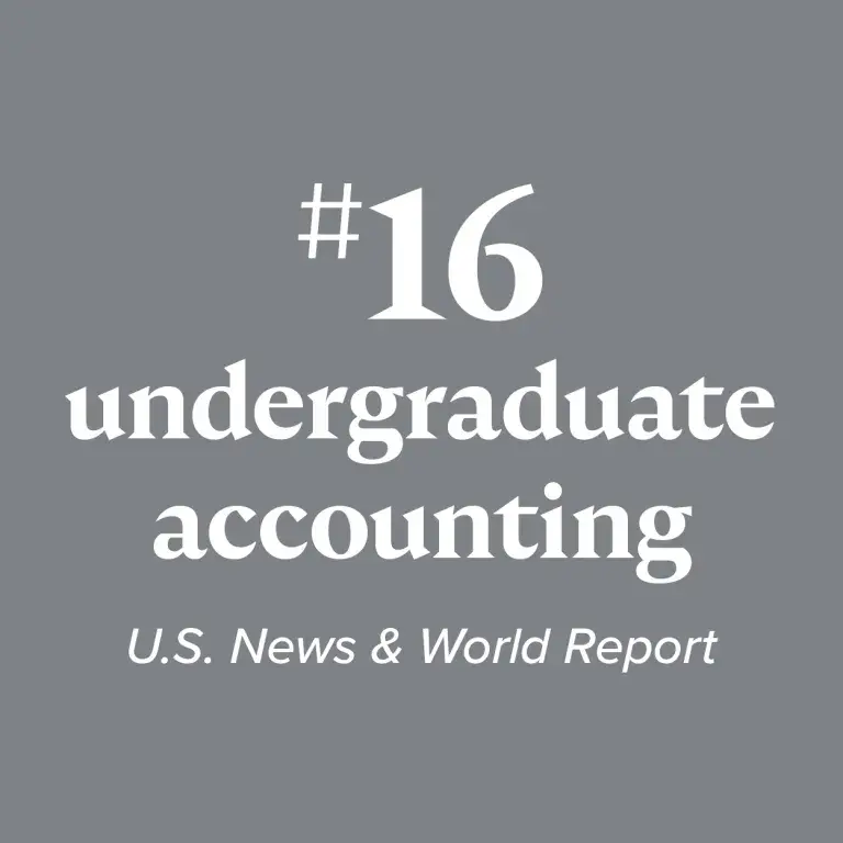 #16 Undergraduate Accounting U.S. News & World Report