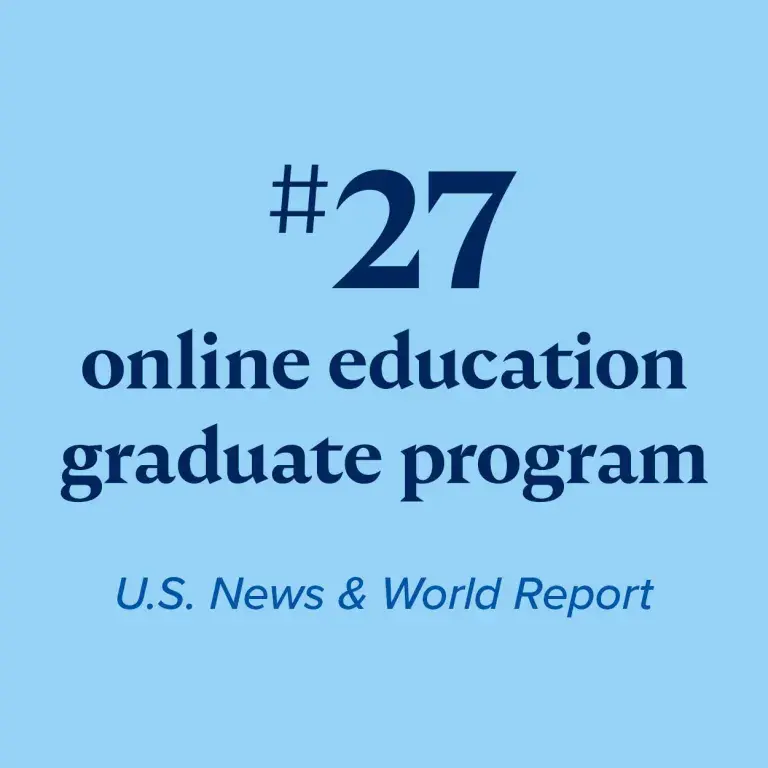 #27 online education graduate program U.S. News & World Report