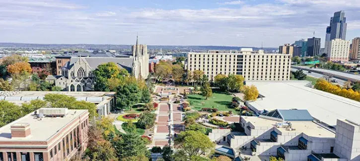 Omaha campus skyline