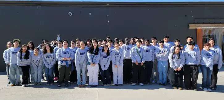 Students posing on National TRIO Day