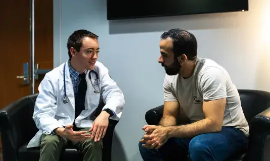 doctor consulting a patient