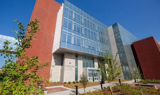 CL and Rachel Werner building