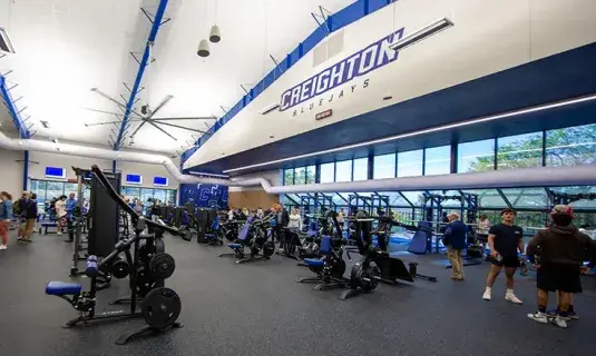 New indoor workout facility at Creighton.