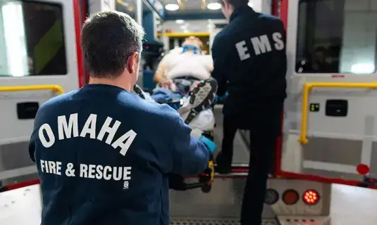 Omaha Fire and Rescue workers in action