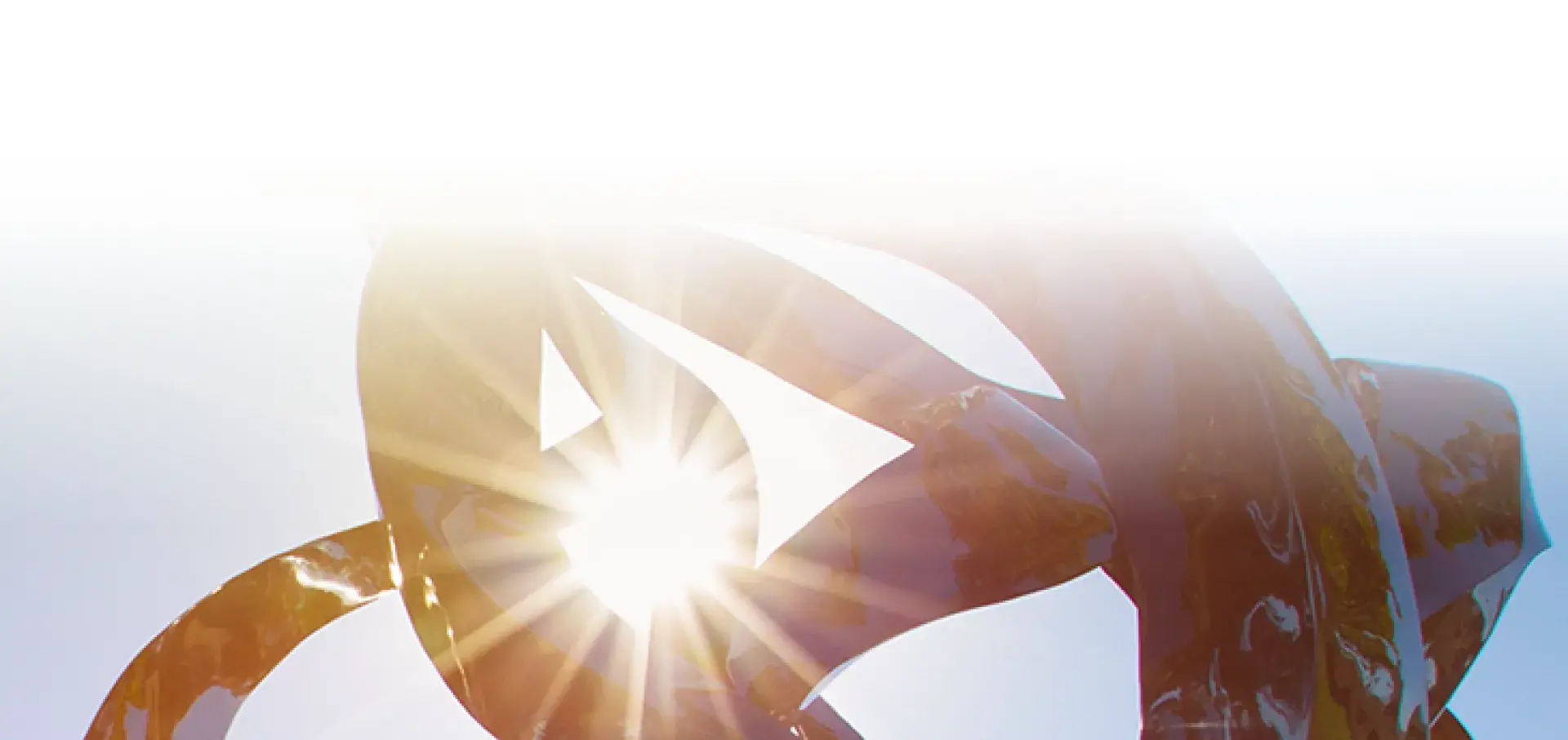 Statue and sunburst