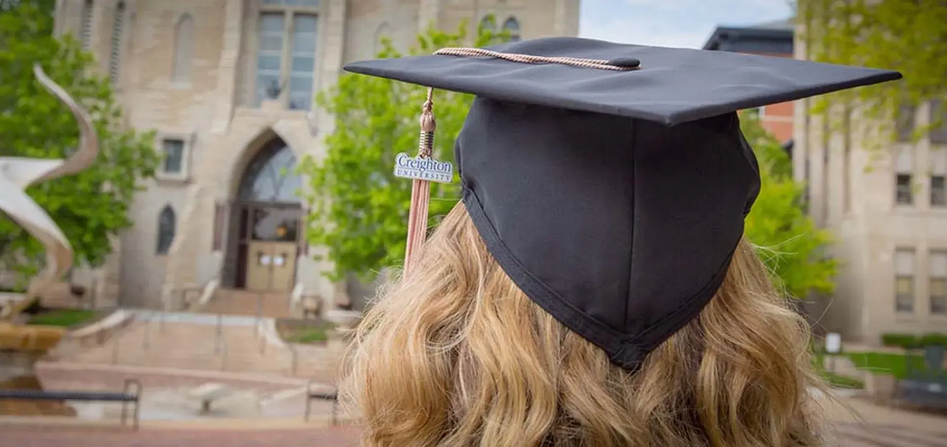 creighton grad with cap