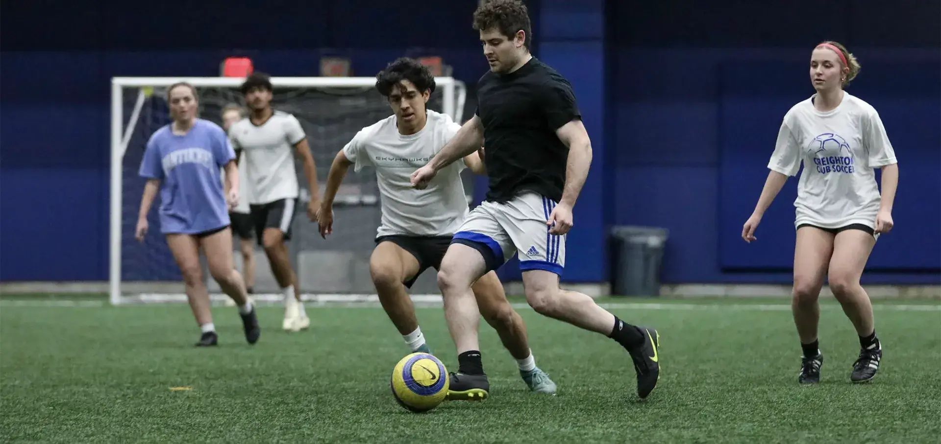 Intramural soccer match