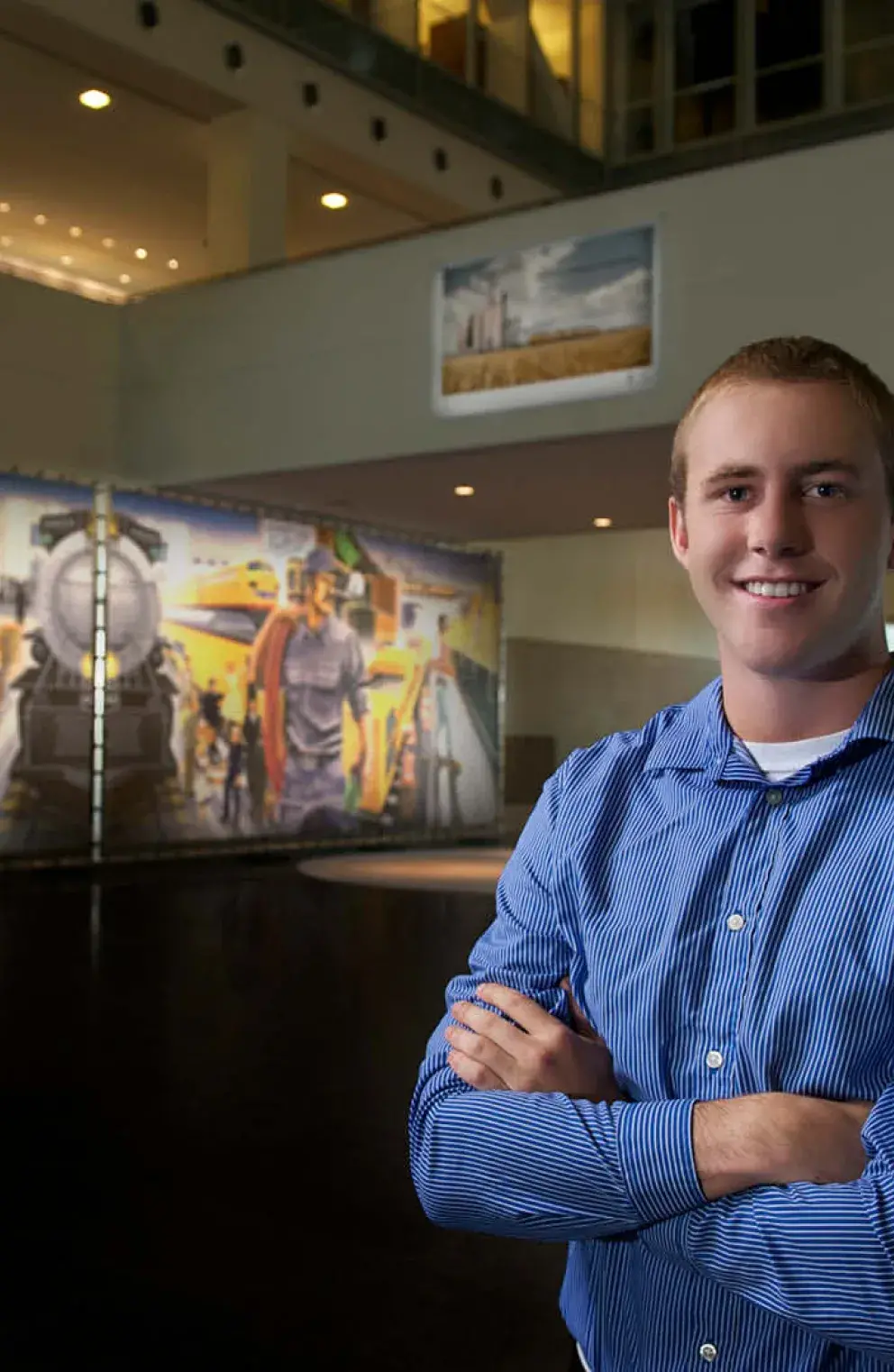 Student in internship program