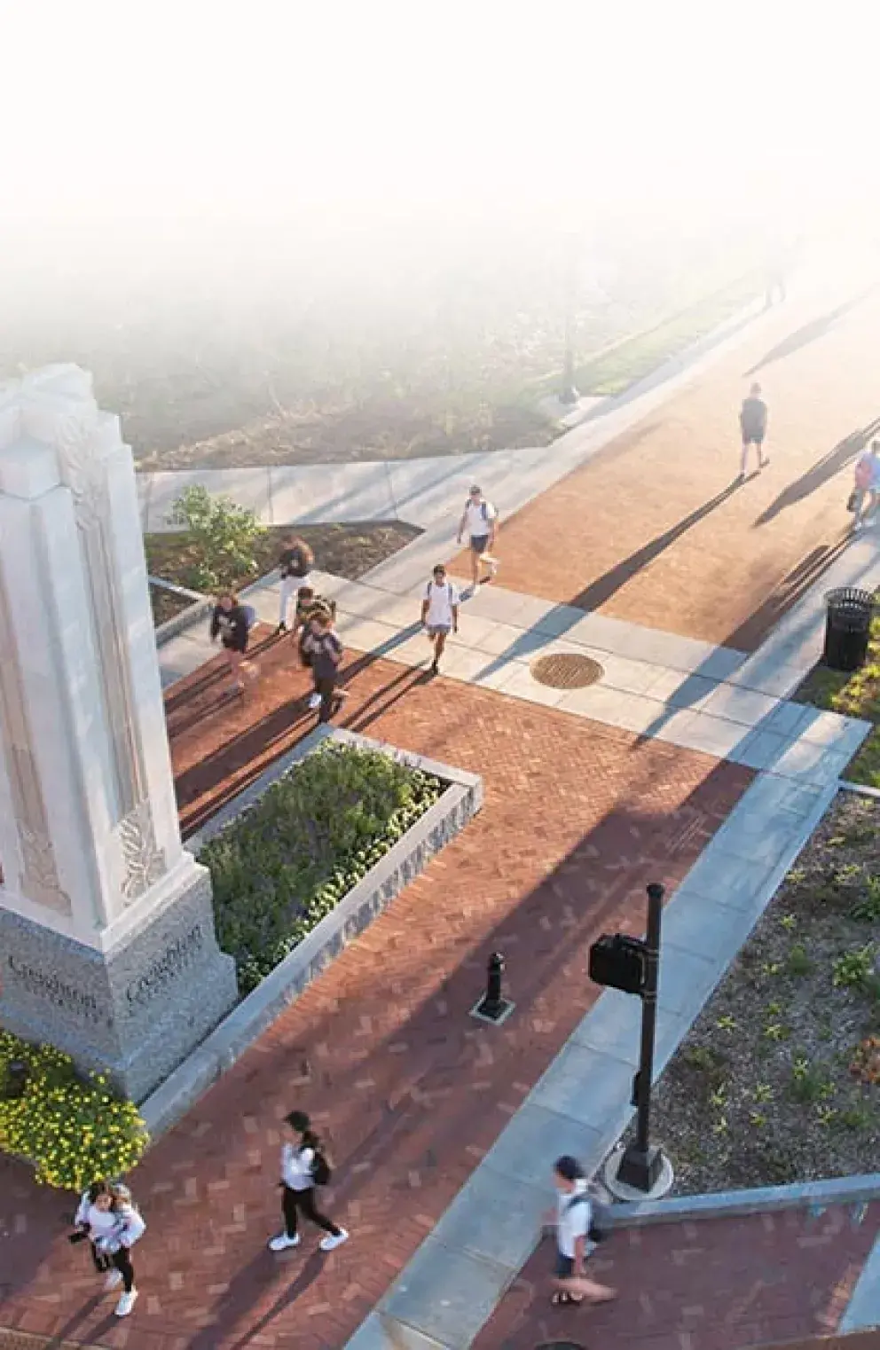 Arial view of Creighton's campus