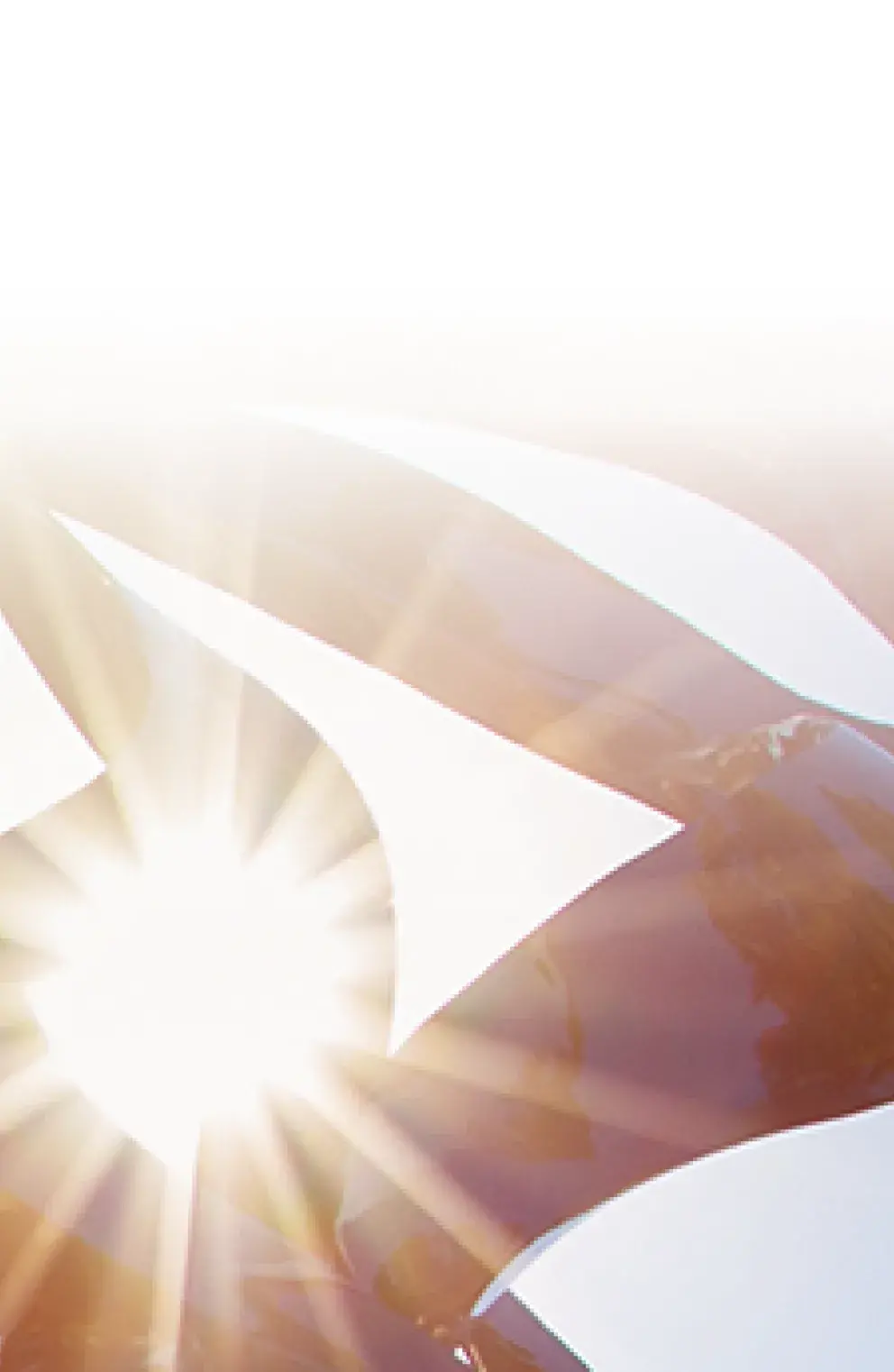 Statue and sunburst