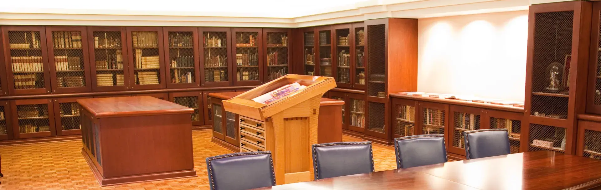 rare books room wide picture