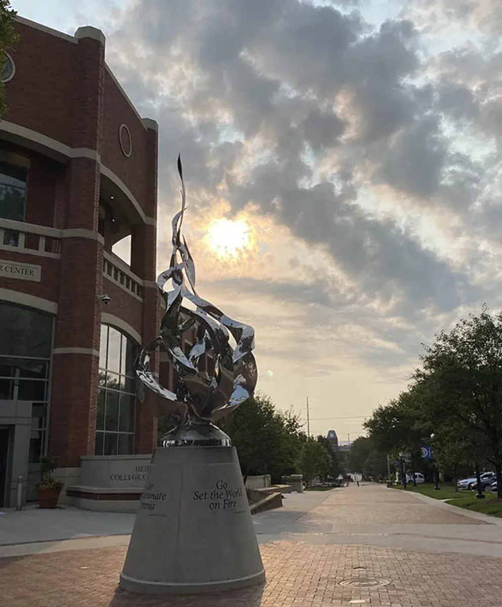 Sunrise on campus