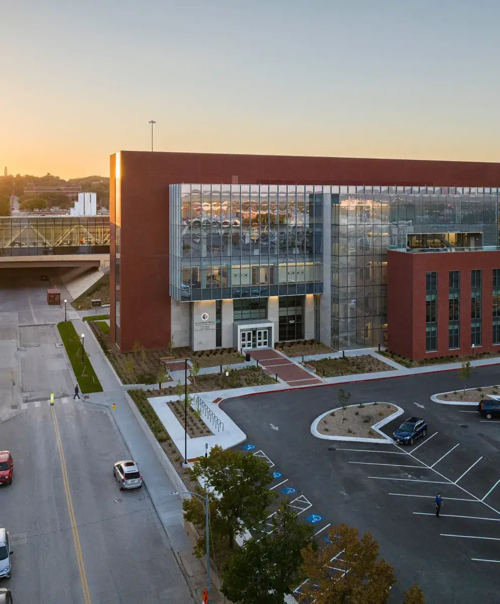 College of Nursing building in morning