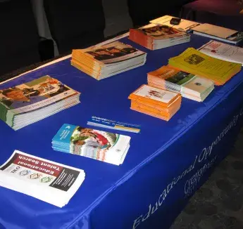 EOC booklets on table