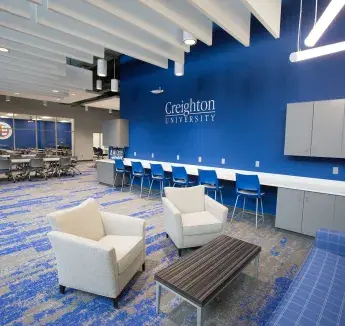 Lounge area in the Highlander Accelerator