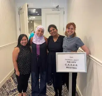 Infectious disease fellows at conference