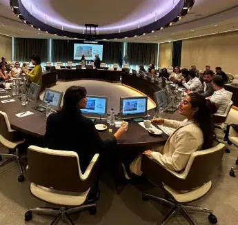 nuremberg contingent at conference table