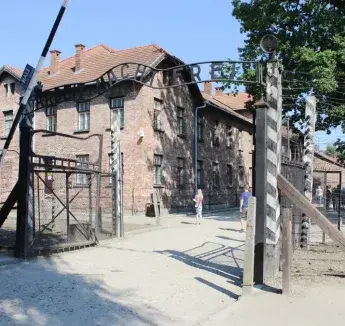 World War II concentration camp exterior