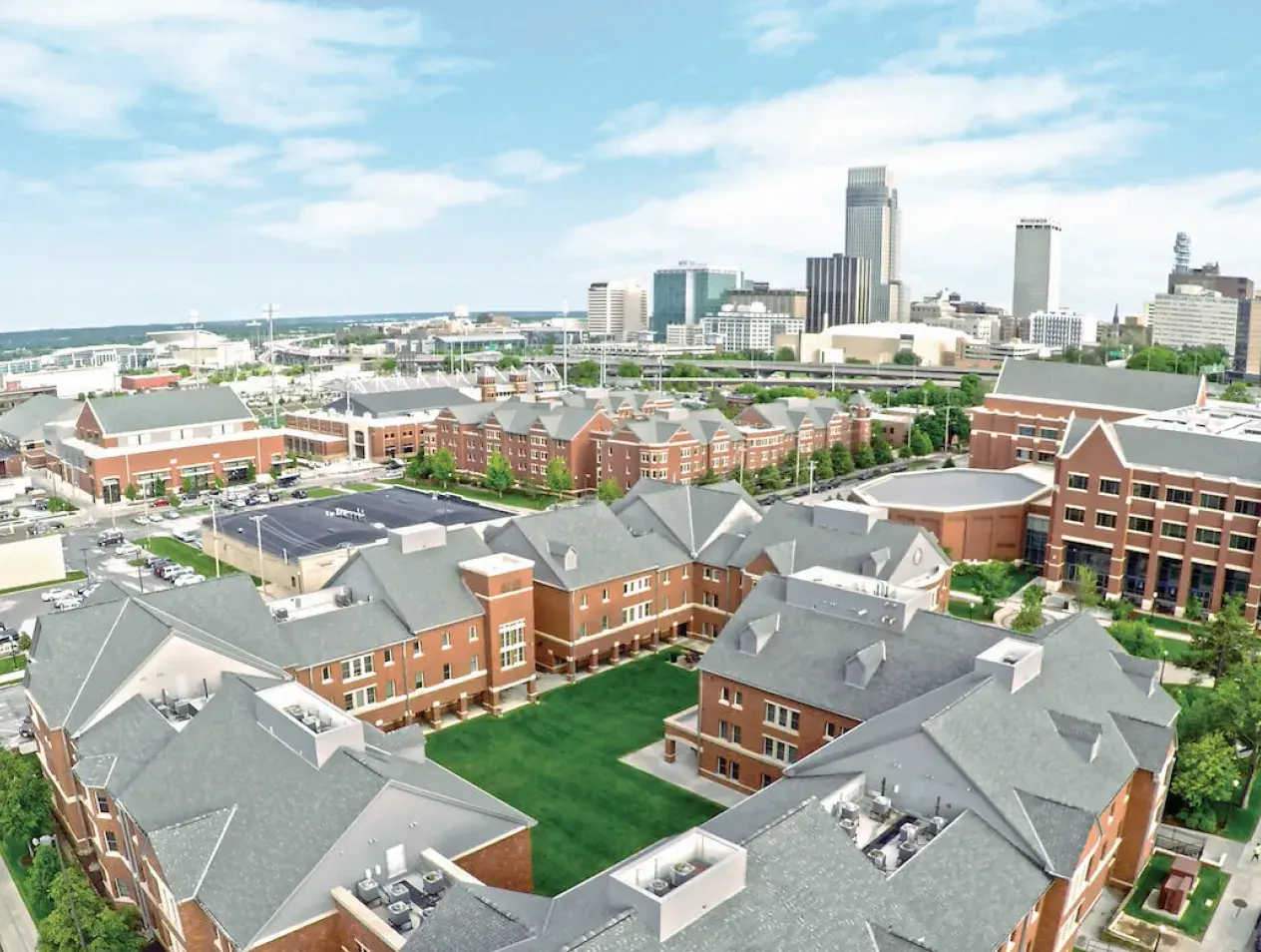 Aerial of Residence Halls