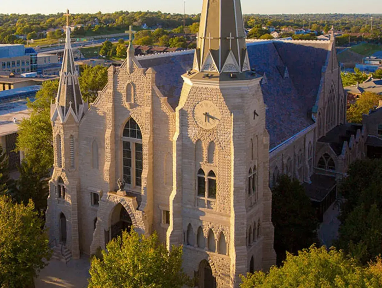 St. John's Church Aerial View