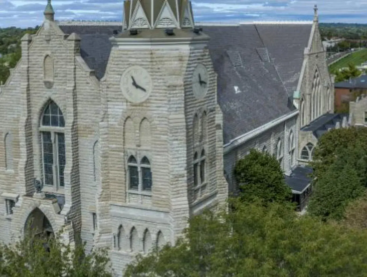 St. John's church on sunny day