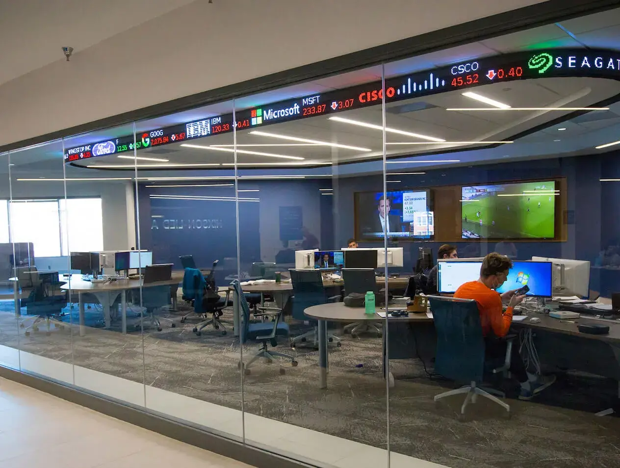 A business program computer lab