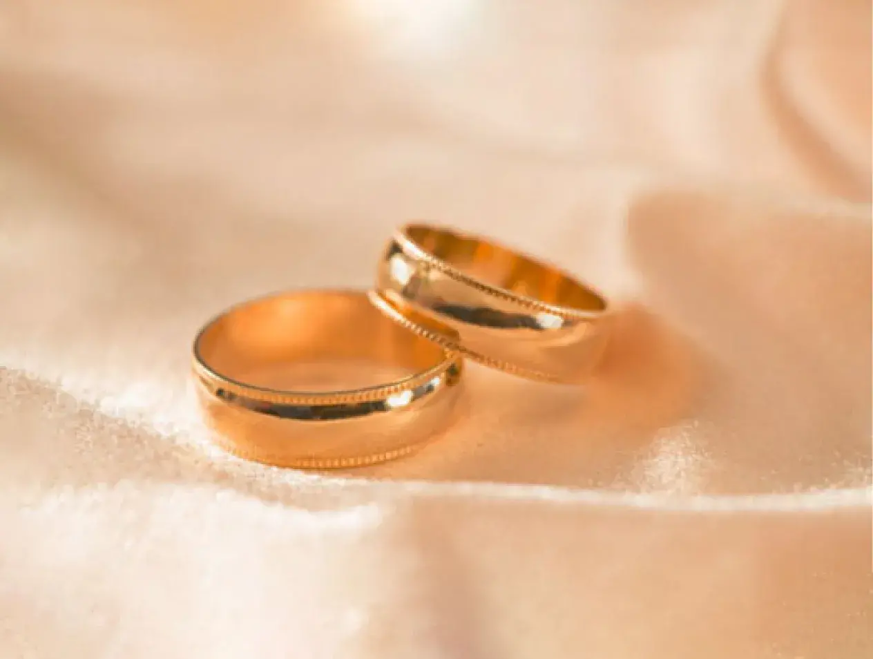A pair of wedding rings