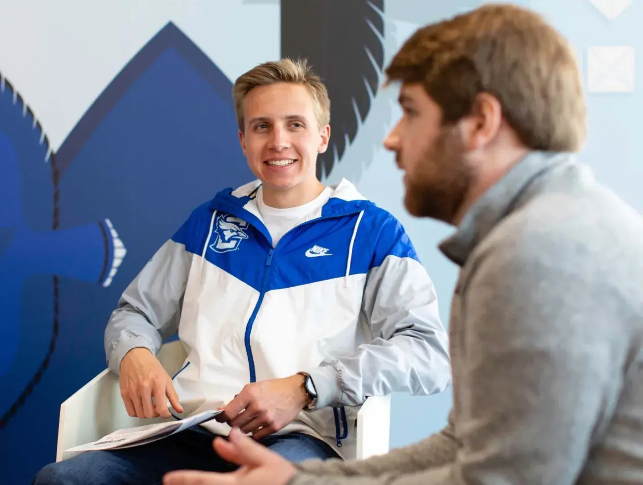 Students working with Creighton faculty