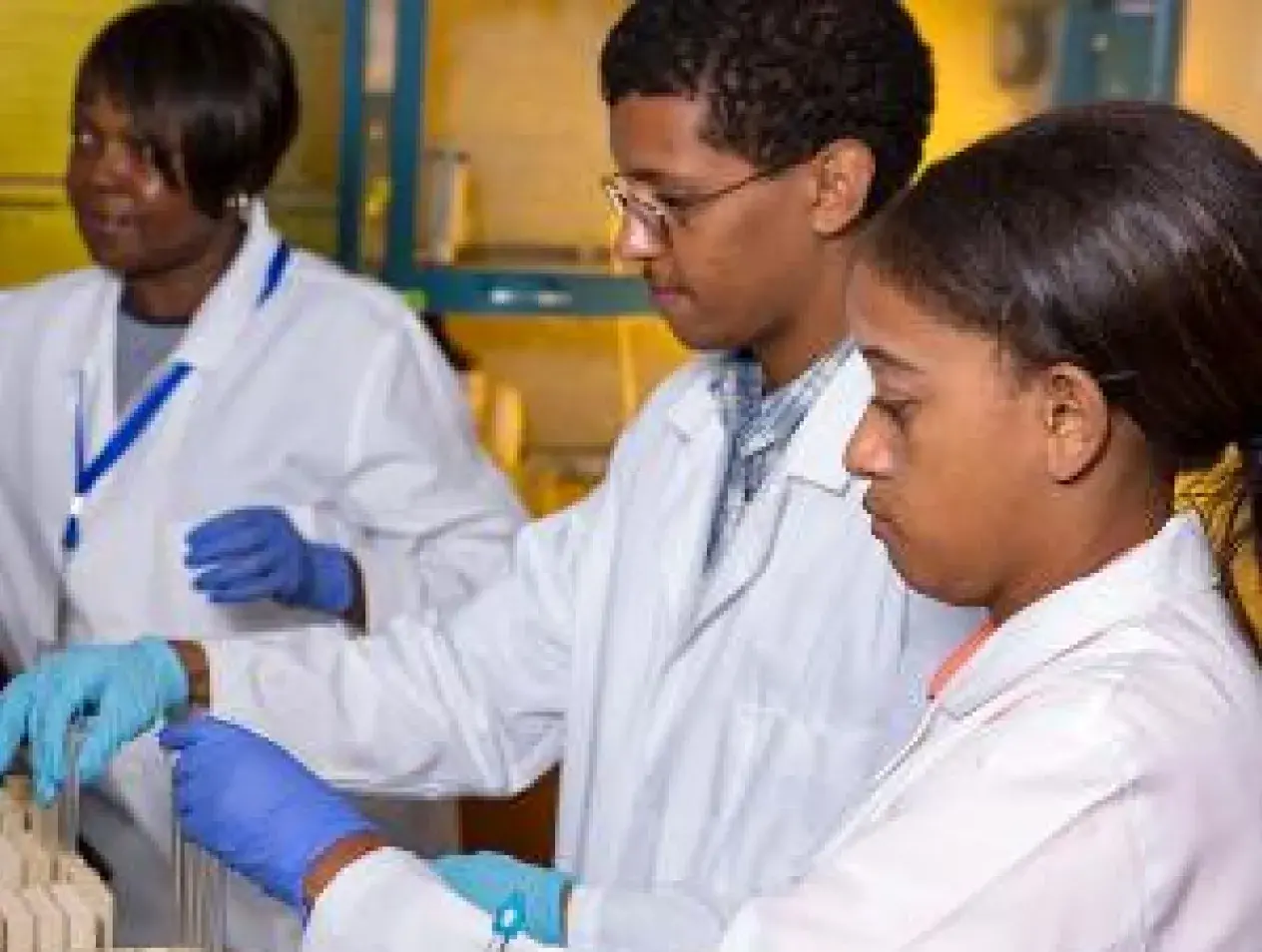 Students in lab