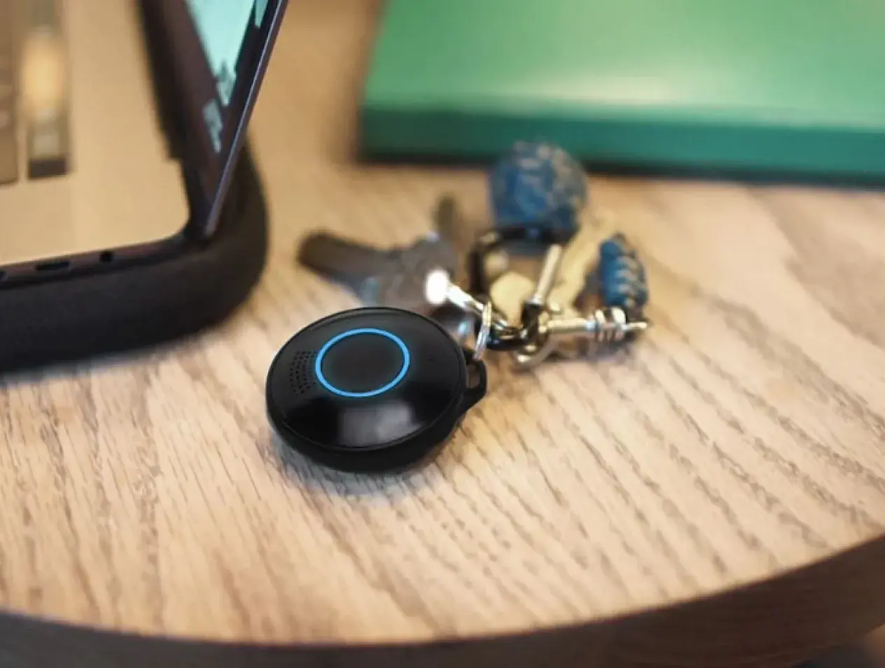 POM on key chain