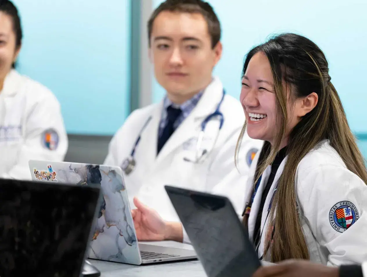 Student smiling
