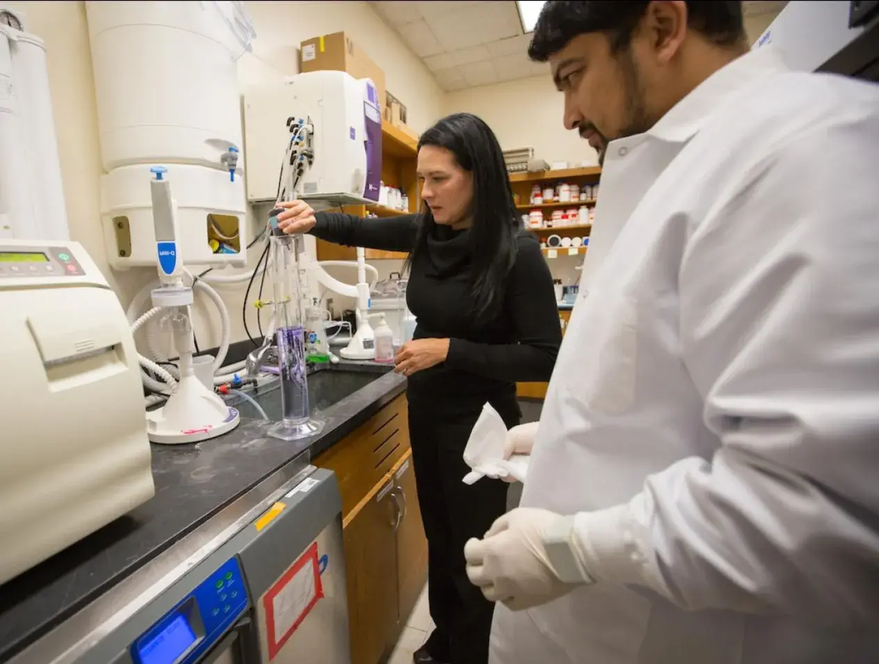 Oral Biology lab work 